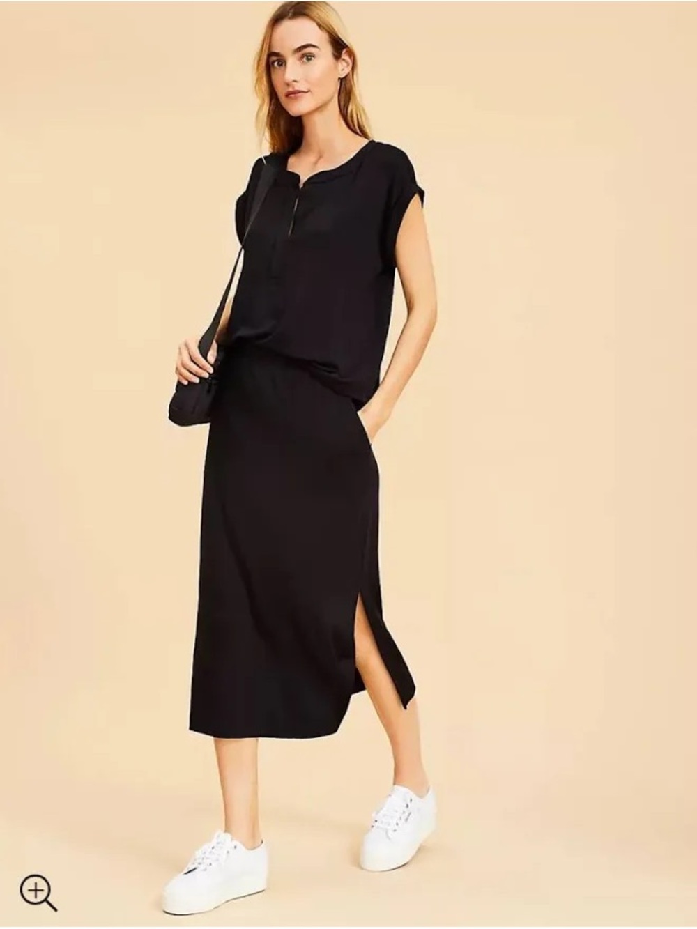 Lou & Grey Signaturesoft Pocket Midi Skirt - Picture 3 of 7